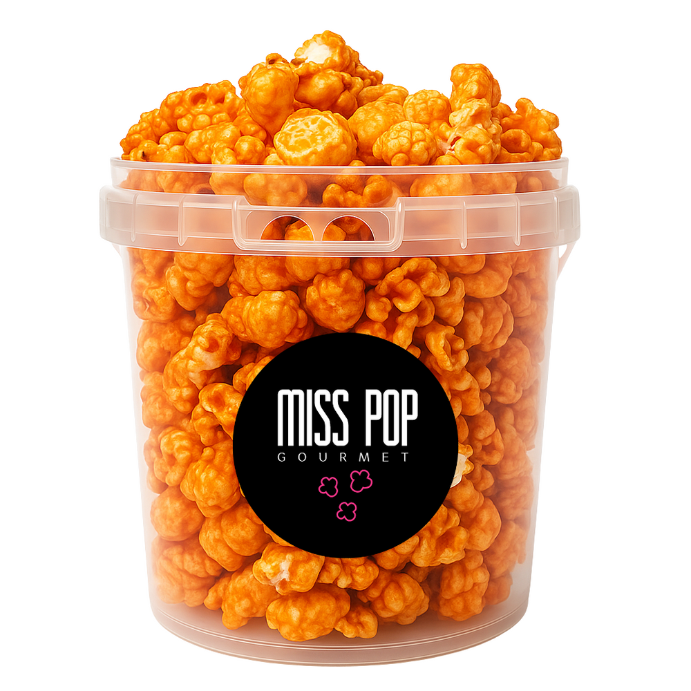 Palomitas Gourmet Color Naranja - Cubo Grande
